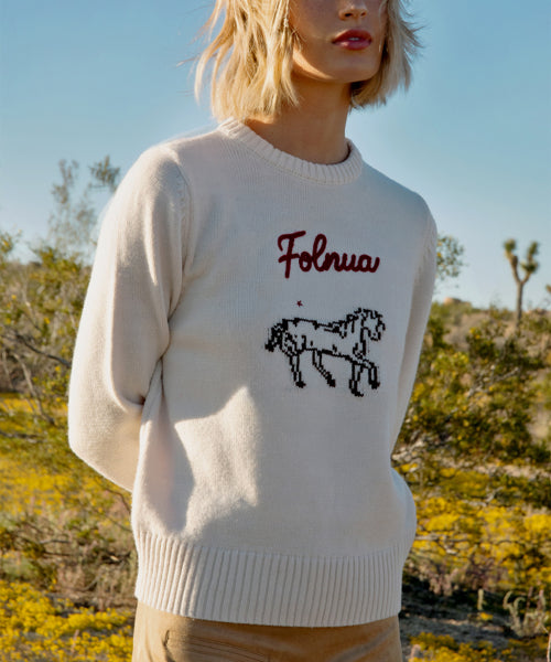 PONY ROUND KNIT [IVORY]