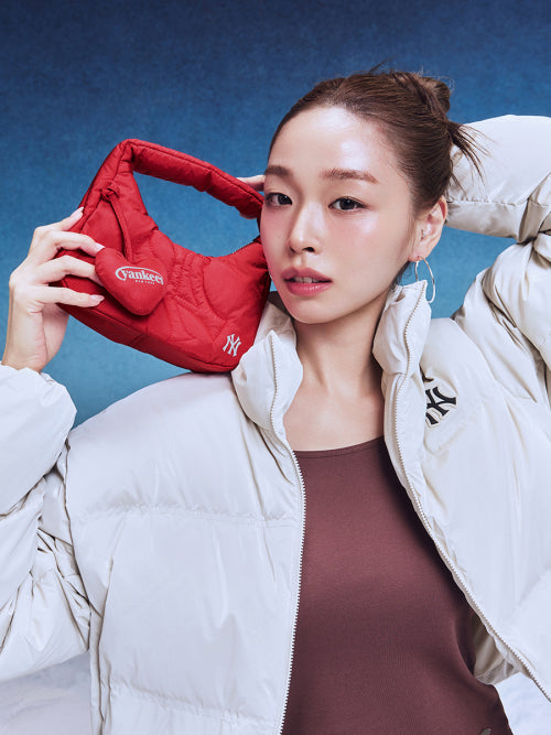 Basic Sportive Stitch Mini Hobo Bag NY (Red)