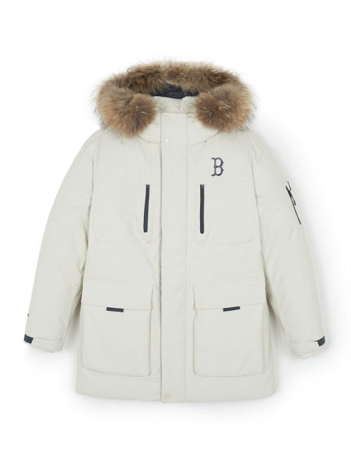 Goff Core Hood FUR Mid Goose Padded BOS (D.Cream)
