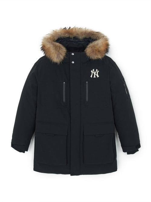 Goffcore Hood FUR Mid Goose Padded NY (Black)