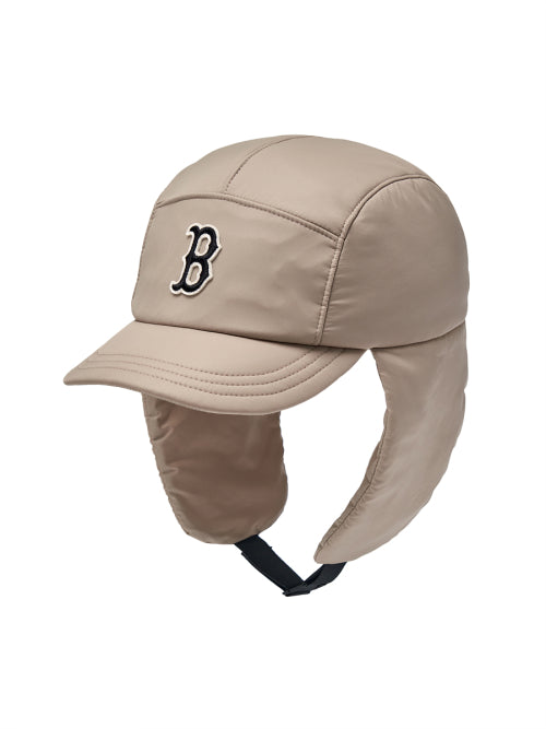 Curved padded earflap cap BOS (Ptn.Beige)
