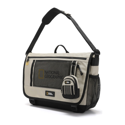 N265ACR510 Parch Messenger Bag 16 BEIGE