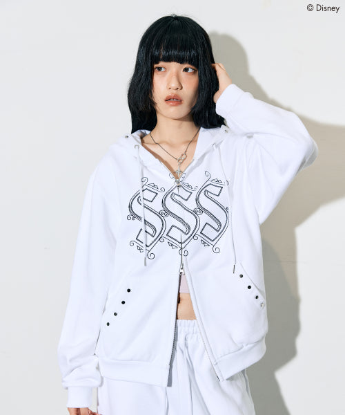 [DISNEY] WISH_SPARKLE HOODIE ZIP-UP(WHITE)