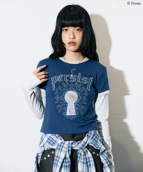 [DISNEY] CINDERELLA_LAYERED T-SHIRT(NAVY)