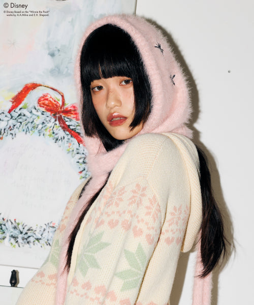[DISNEY] WINNIE THE POOH_MUFFLER BALACLAVA(PINK)