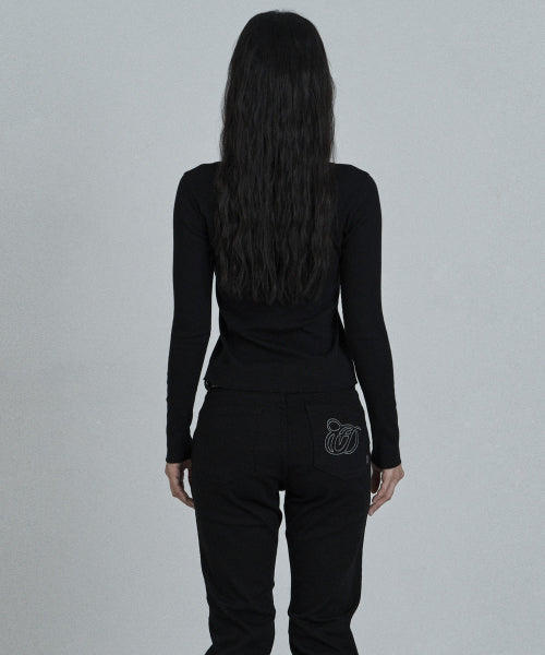 Cotton raw jeans