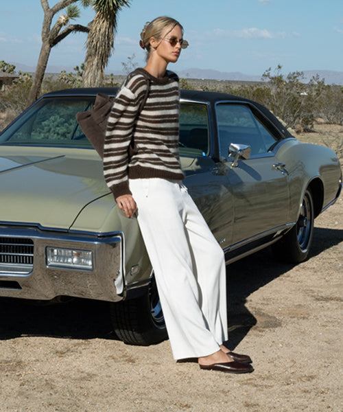 MOU CORDUROY BANDING PANTS [IVORY]