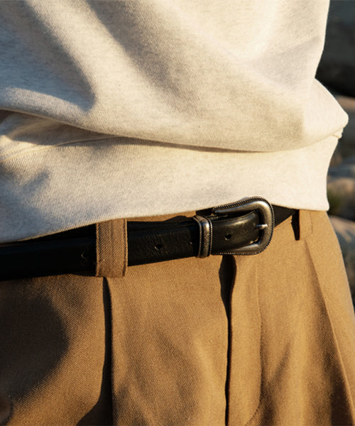 VINTAGE WESTERN BELT [BLACK]