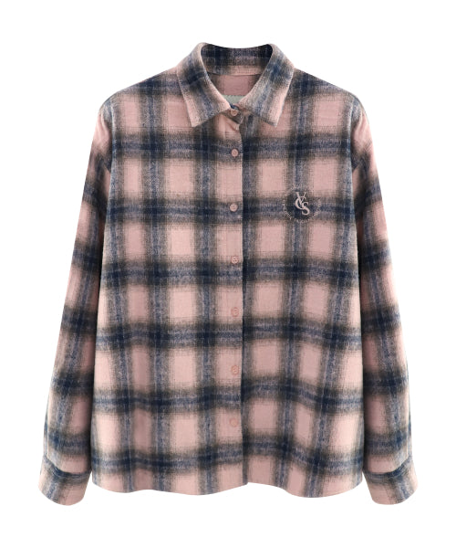 Rosewood Check Shirt PINK