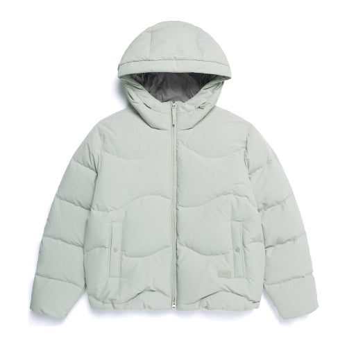 N254WDW070 Women's Wave Quilting Duck-Down Jumper LIGHT KHAKI