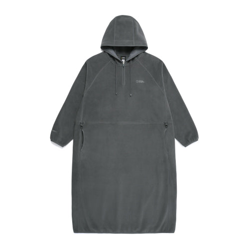 N254WOP230 [Turtleneck] Women's Napping Fleece Dress IRON GREY
