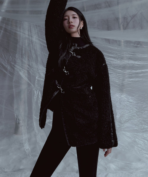[SUZY] Washing Black Napping New Slim Straight YP4D3140
