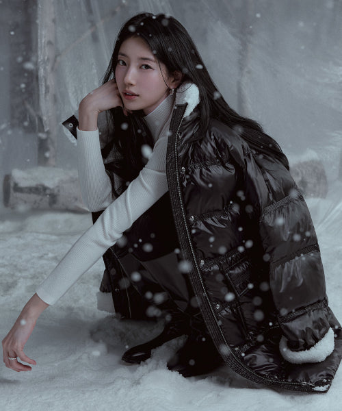 [SUZY] Shoulder Stud Turtleneck Sweater YP4S1653