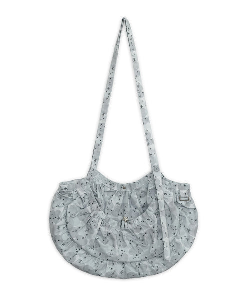 Stardust printed cross bag (Graish blue)