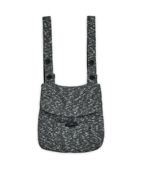 Knitted duffle button back-pack (Charcoal)