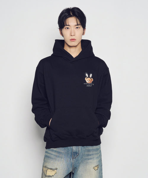 RABBIT BEAR DOLL LOGO HOODIE (2COLOR)