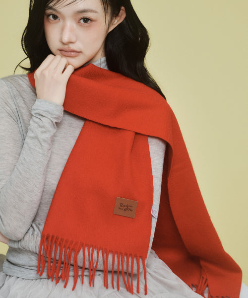 RC CASHMERE 100% MUFFLER RED