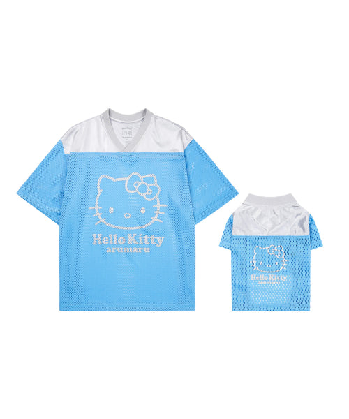 HELLO KITTY X ARUMARU FOOTBALL JERSEY SET_SKY BLUE