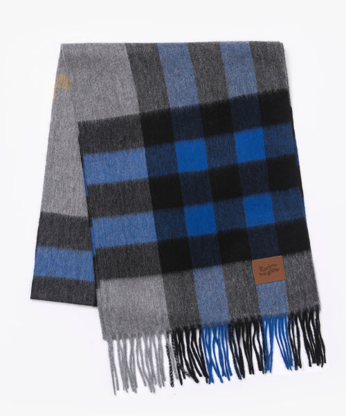 RC CASHMERE 100% MUFFLER DEEP BLUE