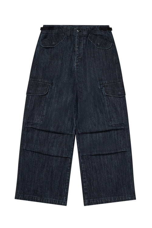 CHAIN DENIM M51 CARGO PANTS IN BLUE