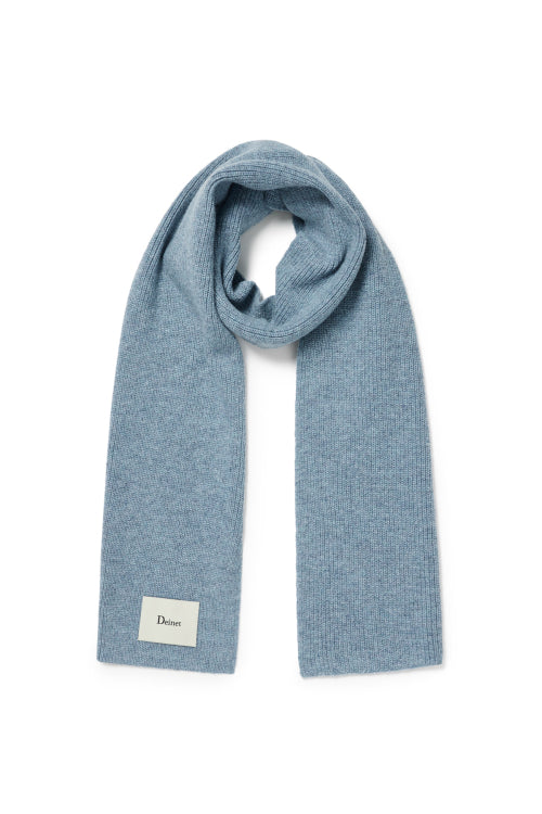 WOOL BASIC MUFFLER IN BLUE