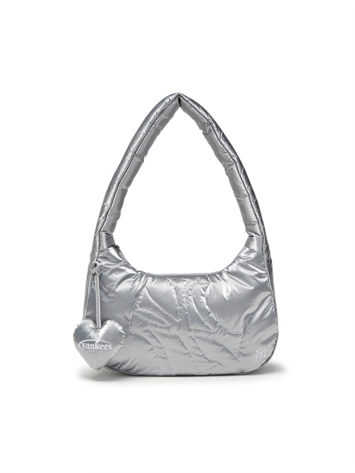 Basic Sportive Stitch Hobo Bag NY (Silver)