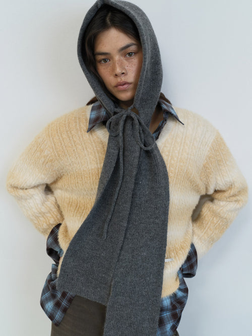 Hooded Knit Muffler VX5WA631_5color