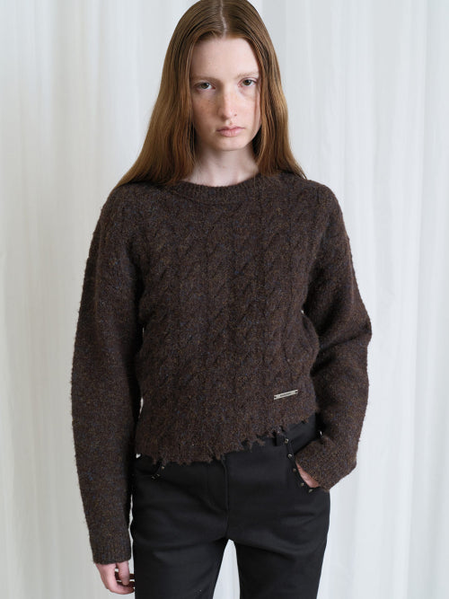 Cable Unbalanced Knit VK5WP298_2color