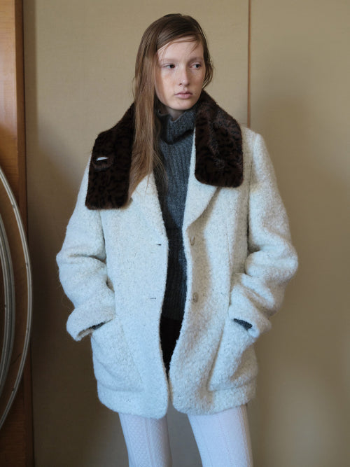 Soft Boucle Jacket in Ivory VW5WJ240-03