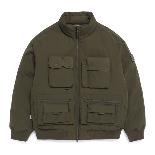 N254UDW110 [NRN] Utility Bomber Goose-Down Jumper OLIVE KHAKI