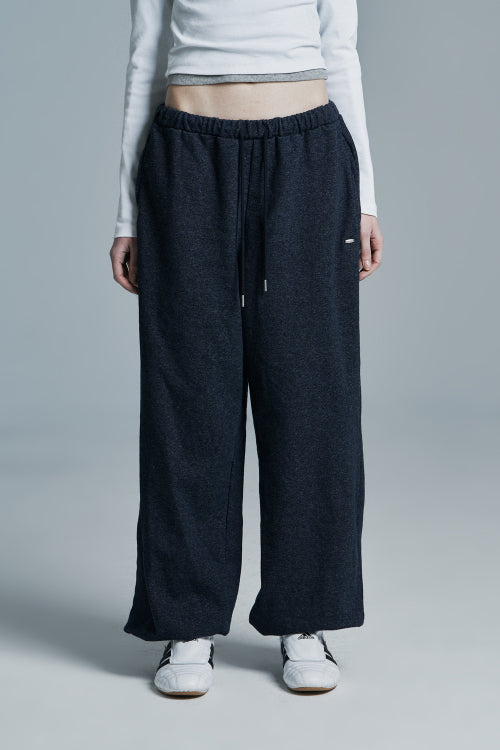 INDIGO DENIM SWEATPANTS BLUE