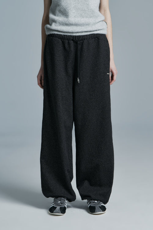 INDIGO DENIM SWEATPANTS BLACK