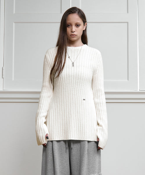 Backless Knit Pullover [ Ivory ]