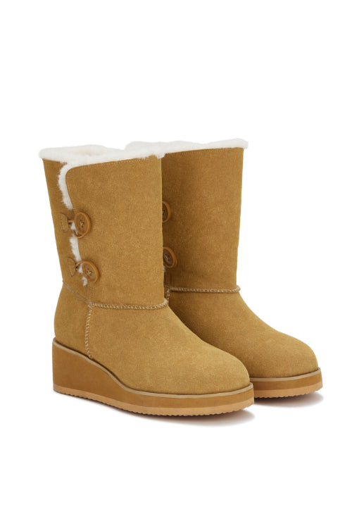 FAUX FUR WALKER IN CAMEL