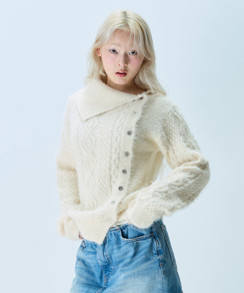L21 CLOUD CABLE KNIT(CREAM)