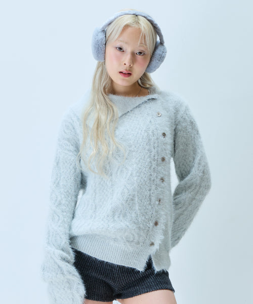 L21 CLOUD CABLE KNIT(SKY BLUE)