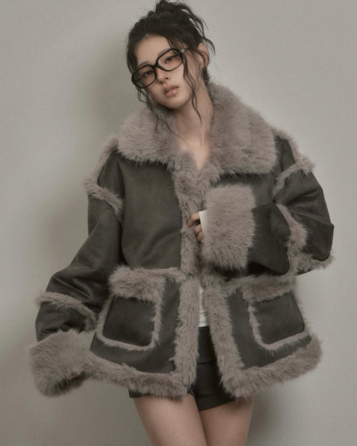 Shearing Fur Mustang (charcoal)