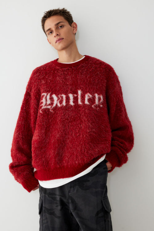 Logo Mohair Knitwear_Red HH15312003