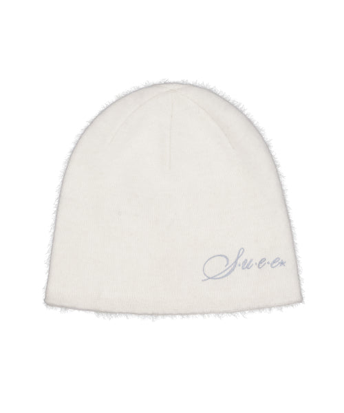 ANGORA LOGO BEANIE / WHITE