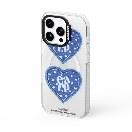 Denim Patch Heart-CLEAR (Wave Label+)