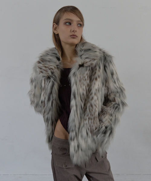 FAUX FUR JACKET / MIX