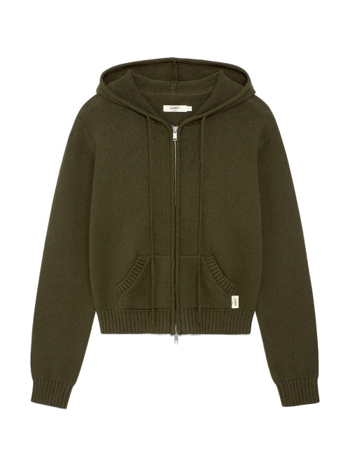 G CLASSIC KNIT ZIP UP (KHAKI)
