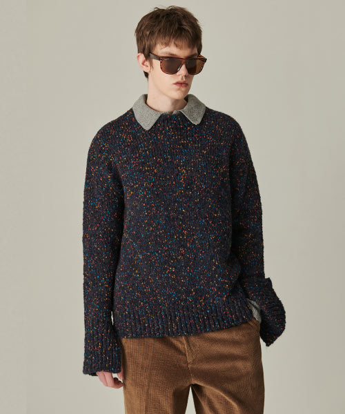 [COLLECTION LINE] DUST POP VINTAGE KNIT NAVY