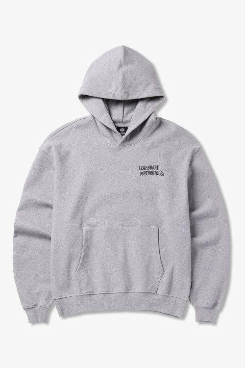 [Korea] Flame Tiger Pullover Hoodie Melange Gray_HH15309321