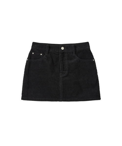 Cott Ribbed Skirt (black)
