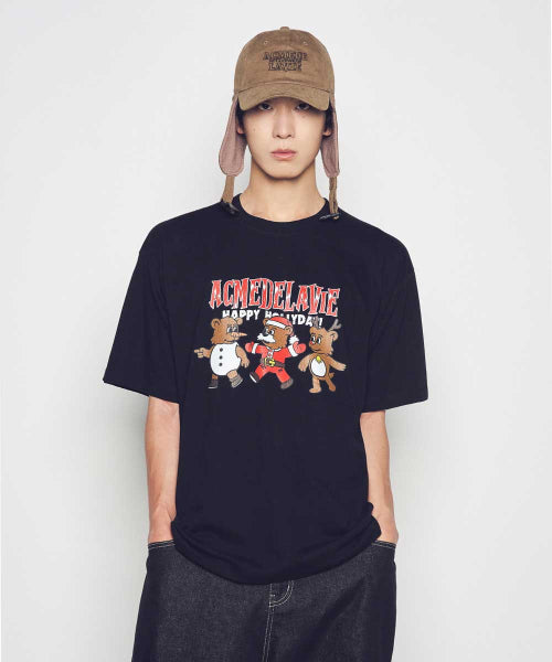 AC BEAR FRIEND X-MAS SHORT SLEEVE T-SHIRT (3COLOR)