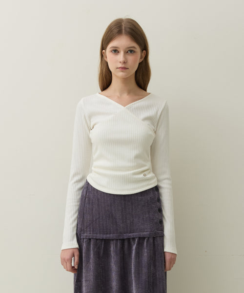 Belling Wrap T-shirt (ivory)