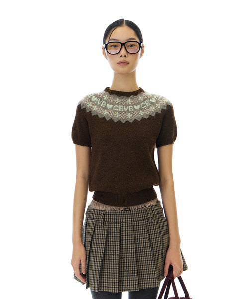 BONA NORDIC H/S KNIT (BROWN)