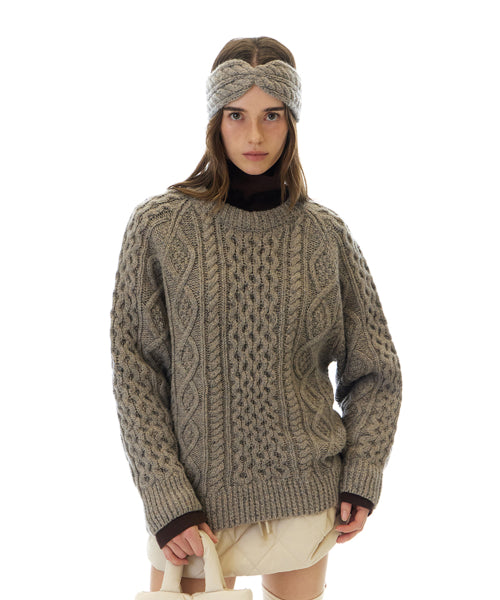 SKADI CABLE KNIT (BEIGE)