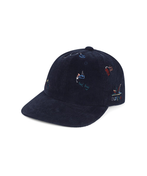 [HOME ALONe] Cord Cap Navy